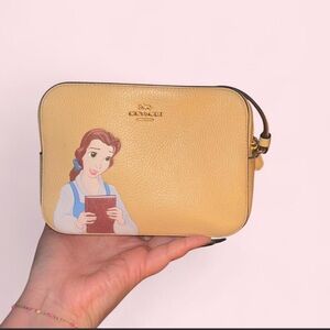 Coach Yellow Leather Bag with Belle Design